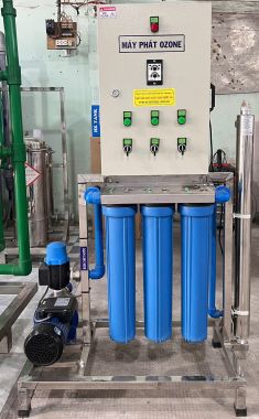 Máy Phát Ozone Công Nghiệp Cho Hệ Thống Sản Xuất Nước Tinh Khiết RO