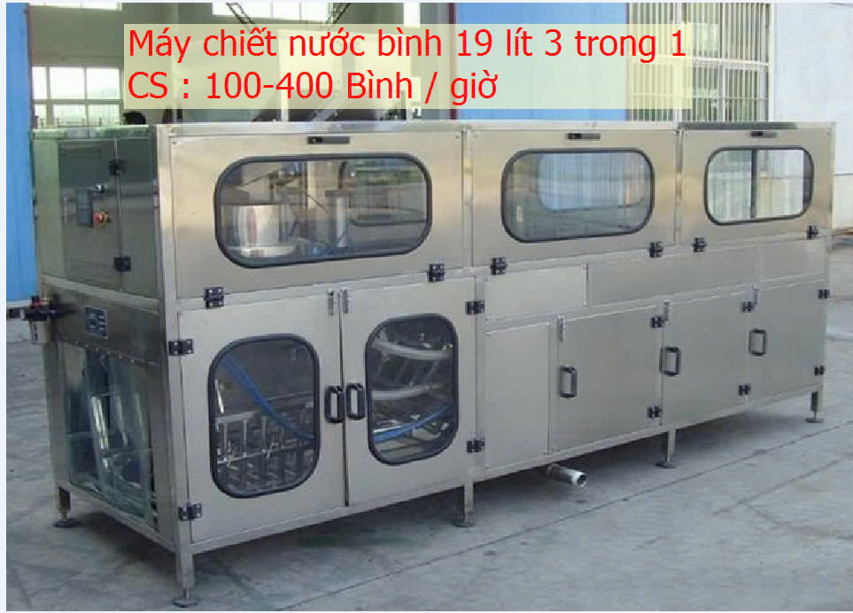 máy chiết rót nước đóng chai tự động